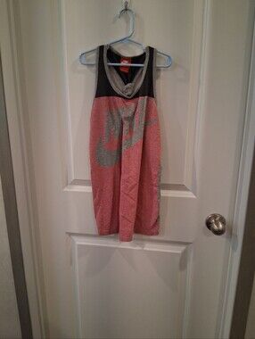 Nike Pink and Gray Athletic Tank for Girls Size XL